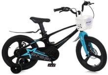 Велосипед дитячий Prof1 MB 161020-1 STELLAR,SKD75 чорно-блакитний (MB 161020-1)