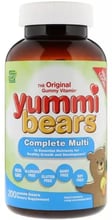 Hero Nutritional Products Yummi Bears Мультивитаминный комплекс для детей 200 мармеладных мишек