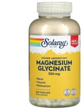 Solaray Magnesium Glycinate Магний глицинат 350 mg 240 Vegetarian Capsules (SOR19875)