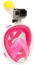 Полнолицевая маска для снорклинга S/M с креплением для GoPro SHOOT XTGP280Spink Розовый