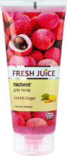 Fresh Juice Litchi & Ginger Пилинг для тела личи и имбирь 200 ml