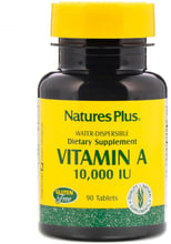 Nature's Plus Vitamin A 10,000 IU 90 Tabs Витамин А