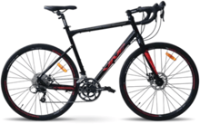 Велосипед VNC 2023' 28" TimeRacer A9 V53A9-2852-BR 20"/52см (2145) black (shiny)/red (shiny)