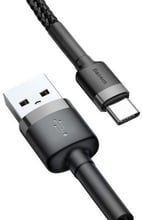 Baseus USB Cable to USB-C Cafule 1m Grey/Black (CATKLF-BG1)