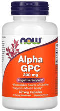 NOW Foods Alpha GPC 300 mg 60 caps