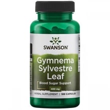 Swanson Gymnema Sylvestre Leaf 400 mg Джимнема сильвестра 100 капсул