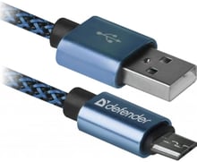 Defender PRO USB Cable to microUSB 1m Blue (87805)