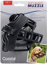 Намордник Coastal Soft Basket Muzzle силиконовый для собак р. 3 черный (01365_BLK03)
