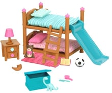 Игровой набор Li'l Woodzeez Двухэтажная кровать для детской комнаты (6169Z)