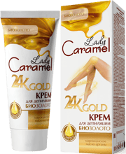 Caramel Крем для депиляции тела биозолото 24K GOLD 200 ml