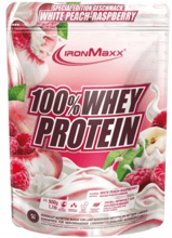 IronMaxx 100% Whey Protein 500 g / 10 servings / Белый персик - малина