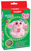 Масса для лепки Paulinda Super Dough Circle Baby Собака заводной механизм, розовая (PL-081177-5)