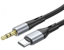Носо Audio Cable AUX 3.5mm Jack to USB-C UPA22 1m Black
