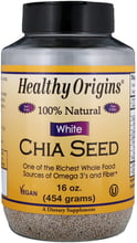 Healthy Origins 100% Natural White Chia Seed 16 oz (454 g) 100% натуральне біле насіння Чіа