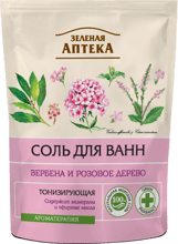 Зеленая Аптека Соль для ванн вербена и розовое дерево дой-пак 500 g