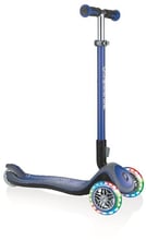 Самокат GLOBBER серії ELITE DELUXE синій, колеса з підсвічуванням, до 50кг, 3+, 3 колеса