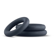 Набір ерекційних кілець Boners 3-Piece Cock Ring Set - Grey: Виробник Boners