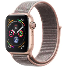 Apple Watch Series 4 40mm GPS Gold Aluminum Case with Pink Sand Sport Loop (MU692): Цвет золотой (Gold)