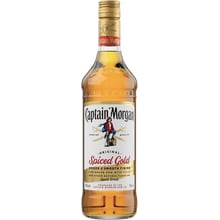 Алкогольний напій на основі Карибського рому Captain Morgan "Spiced Gold" 0.7л (BDA1RM-RCM070-016): Об'єм, л 0.7