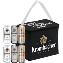 Подарунковий набір пива Krombacher в асортименті 6х0.5 л + термосумка (4008287913217): Об'єм, л 3