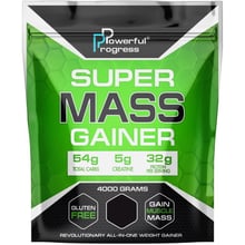 Гейнер Powerful Progress Super Mass Gainer 4000 g / 40 servings / Banana