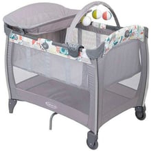 Кровать-манеж Graco Contour Electra Patchwork серый (9D899PTWEU): Тип кроватка-манеж