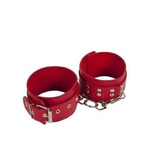 Кайдани Leather Restraints Leg Cuffs, red: Виробник sLash