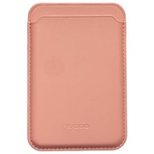 Чохол для iPhone K-DOO Leather Wallet MagSafe Pink: Колір рожевий