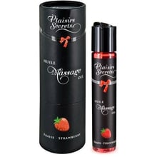 Масажна олія Plaisirs Secrets Strawberry (59 мл) з афродизіаками, їстівна: Тип Масло