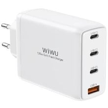 Зарядний пристрій WIWU Wall Charger 3xUSB-C+USB GaN TR257-AEU 100W White: Особливості Быстрая зарядка