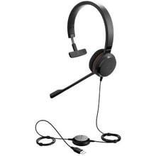 Навушники Jabra Evolve 20 SE Mono UC (4993-829-409): Тип конструкції накладні