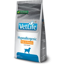 Сухой лечебный корм для собак Farmina Vet Life Hypoallergenic Fish & Potato при пищевой аллергии 2 кг (160?381): Тип Сухой корм