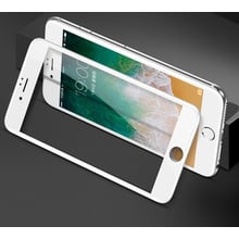 Защитное стекло для iPhone Baseus Tempered Glass All Screen Arc Surface 0.3mm White (SGAPIPH8N-KA02) for iPhone SE 2020/iPhone 8/iPhone 7: Цвет белый