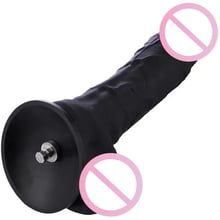 Фалоімітатор-насадка Hismith 8.3" Silicone Dildo Black: Призначення Вагинальные