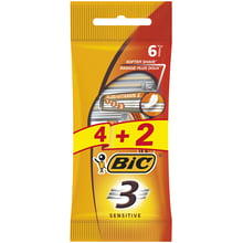 BIC Sensitive 3 Набір бритв без змінних картриджів 4+2 шт.: Вид Бритвенные станки