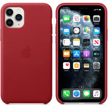 Аксесуар для iPhone Apple Leather Case (PRODUCT) Red (MWYF2) for iPhone 11 Pro: Колір червоний