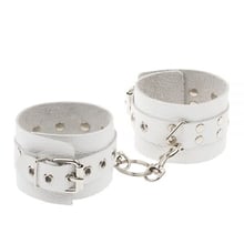 Наручники Leather Rastraints Hand Cuffs, White: Виробник sLash