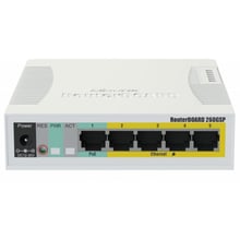 Сетевой коммутатор Mikrotik RB260GSP (CSS106-1G-4P-1S): Порты только Gigabit Ethernet (10/100/1000)