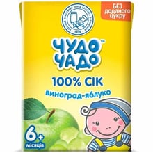 Сік Чудо-Чадо виноград-яблуко без цукру 200 мл (4820016251748): Тип Соки