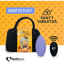 Вибратор в трусики FeelzToys Panty Vibrator Purple с пультом ДУ + сумочка-чехол: Для кого Для женщин