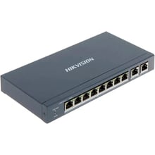 Сетевой коммутатор Hikvision DS-3E0310P-E/M: Порты только Fast Ethernet (10/100)