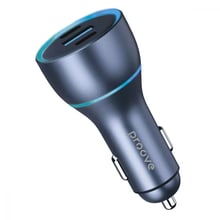 Зарядное устройство Proove Car Charger USB+2хUSB-C Super Charge 130W Metal Gray: Особенности Быстрая зарядка, Power Delivery (PD), USB-C