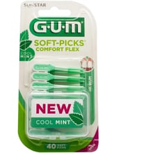 GUM Soft Picks Comfort Flex Mint Набір міжзубних щіток стандартний 40 шт: Вид Интердентальная