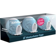 Набір мастурбаторів Satisfyer Masturbator Egg 3er Set Savage: Для кого Для мужчин