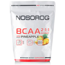 Амінокислота для спорту Nosorog Nutrition BCAA 2: 1: 1 400 g / 72 servings / Pineapple: Тип BCAA