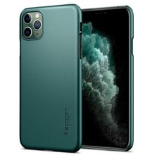 Аксесуар для iPhone Spigen Thin Fit Midnight Green (ACS00410) for iPhone 11 Pro Max: Колір зелений