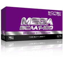 Амінокислота для спорту Scitec Nutrition Mega BCAA 1400 120 caps: Тип BCAA