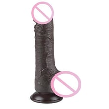 Фаллоимитатор LoveToy Sliding-Skin Dual Layer Dong 7.5" Black: Назначение Вагинальные