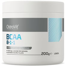 Амінокислота для спорту OstroVit BCAA 8-1-1 200 г / 40 servings / Lemon: Тип BCAA