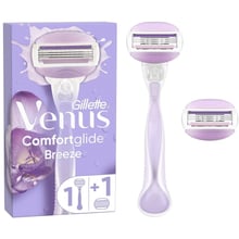 Gillette Venus ComfortGlide Breeze Верстат для гоління жіночий з 2 змінними картриджами: Вид Бритвенные станки